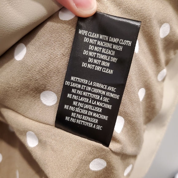 NEW Blank NYC Faux Leather Moto Jacket S Beige - Picture 8 of 8